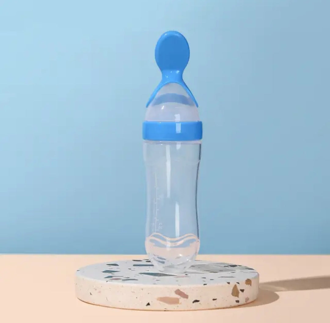 Silicone Baby Food Feeder Spoons – 3 Pack (3 oz)