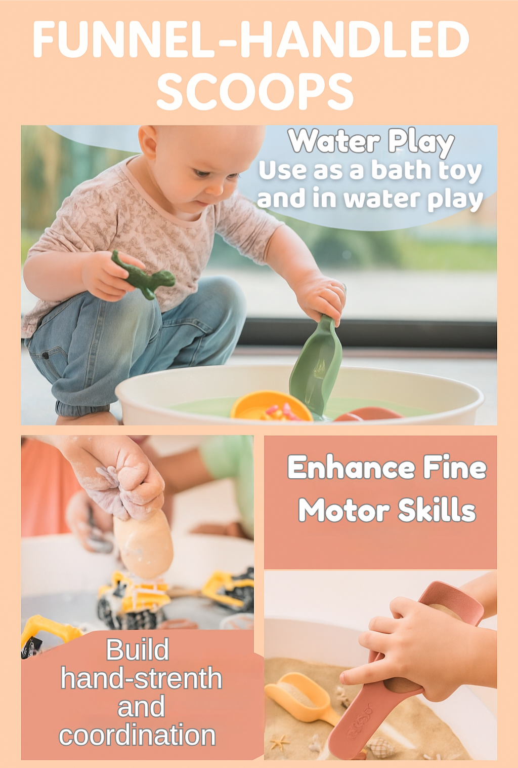 Messeage Us About a Bundle that includes our PlayTray & All Tools! Sensory Bin with Lid and Removable Inserts - Play Tray