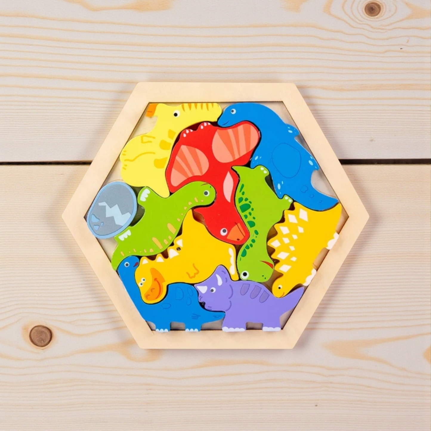 Wooden Hexagon Puzzle Blocks – 3D Logic & Pattern Play