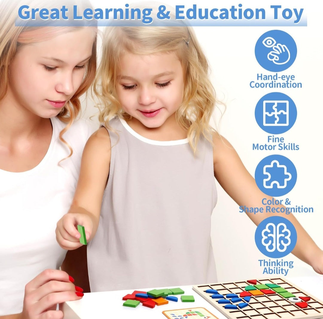Pattern Block Mosaic Learning Set