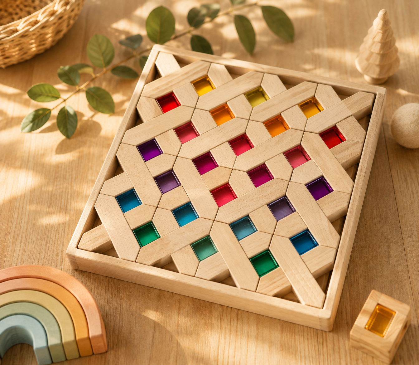 X Blocks with Lucite Cubes