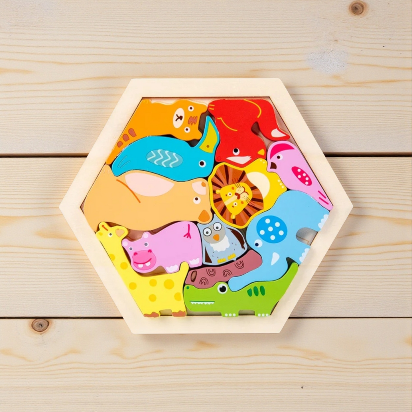 Wooden Hexagon Puzzle Blocks – 3D Logic & Pattern Play