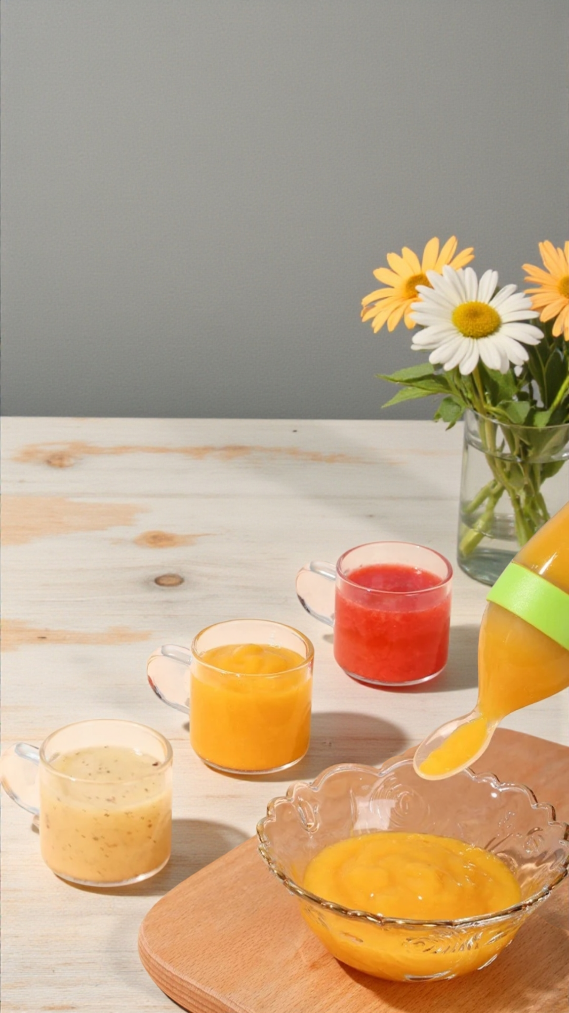 Silicone Baby Food Feeder Spoons – 3 Pack (3 oz)