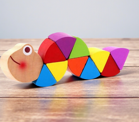 Wooden Twist & Turn Crocodile & Caterpillar Fidget Toy