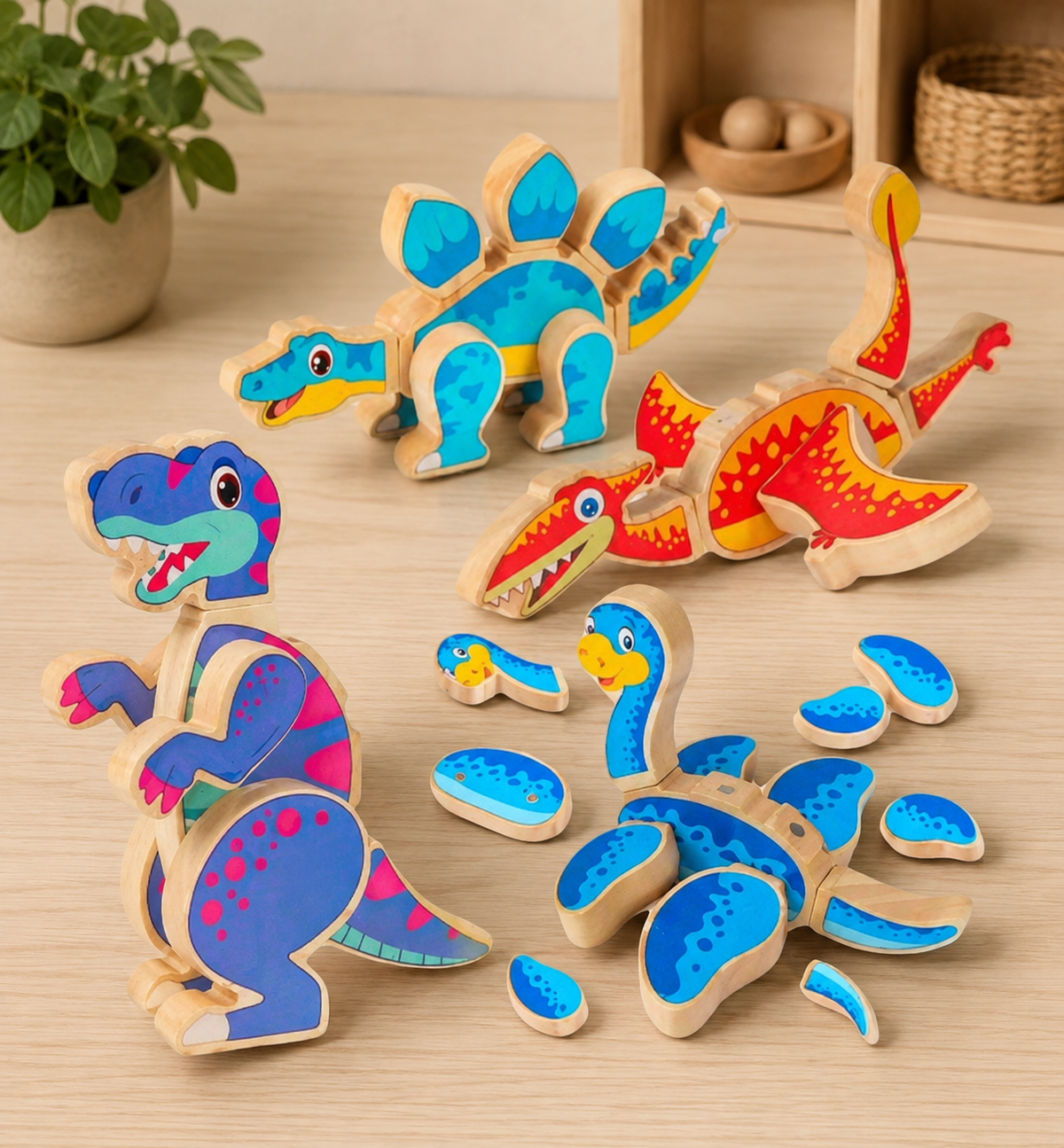 Mix & Build Magnetic Dinosaurs