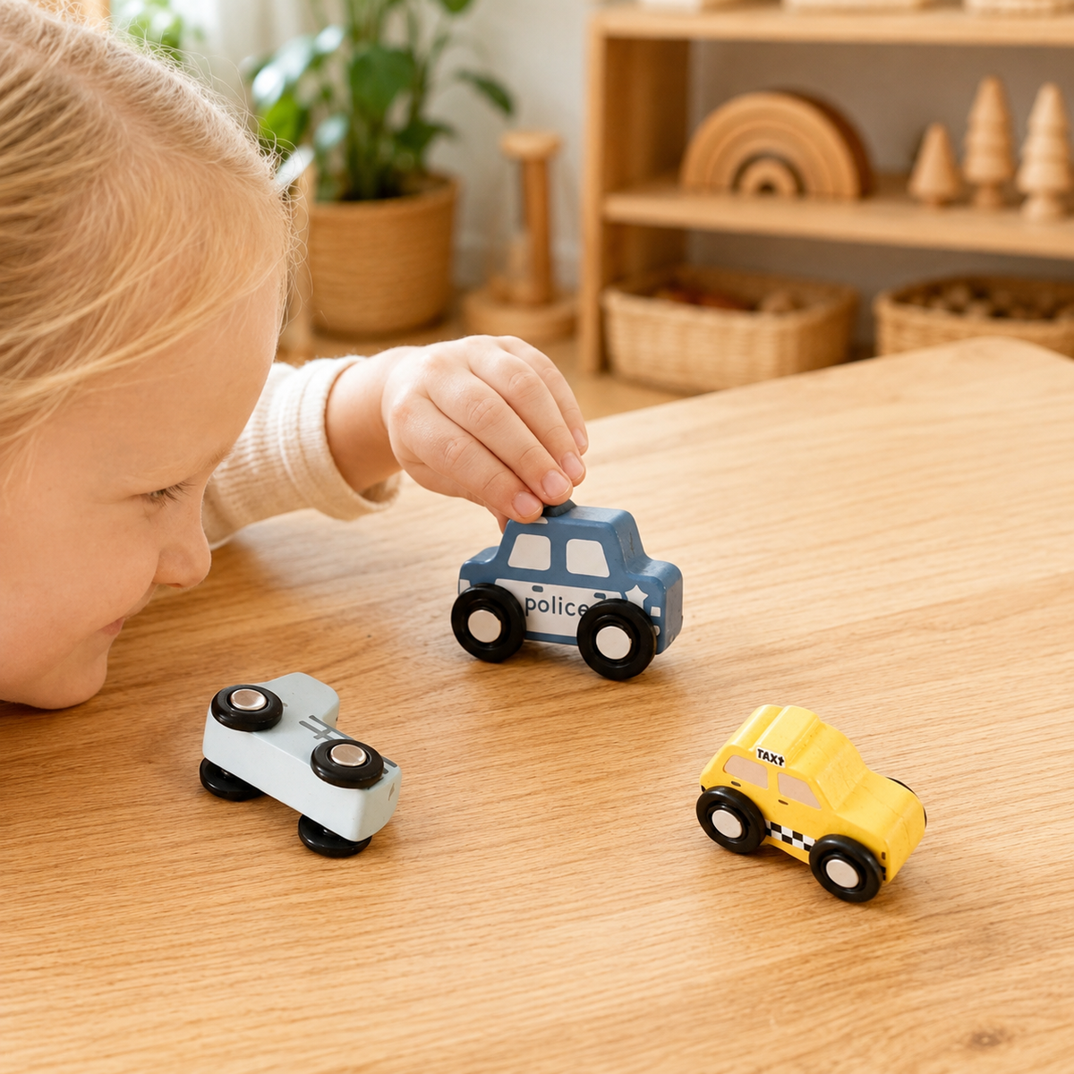 🚚 Wooden Vehicle Puzzle & Play Set

A puzzle and play set all in one! Includes 6 chunky wooden vehicles!