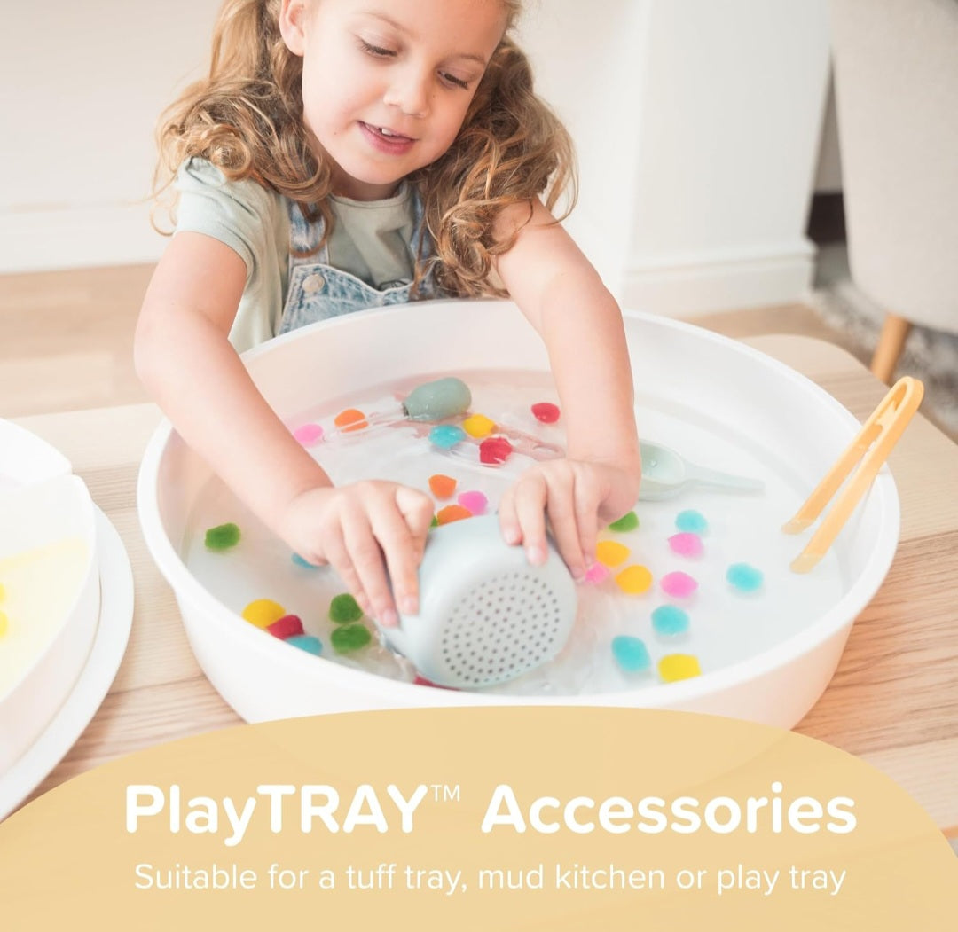 Messeage Us About a Bundle that includes our PlayTray & All Tools! Sensory Bin with Lid and Removable Inserts - Play Tray