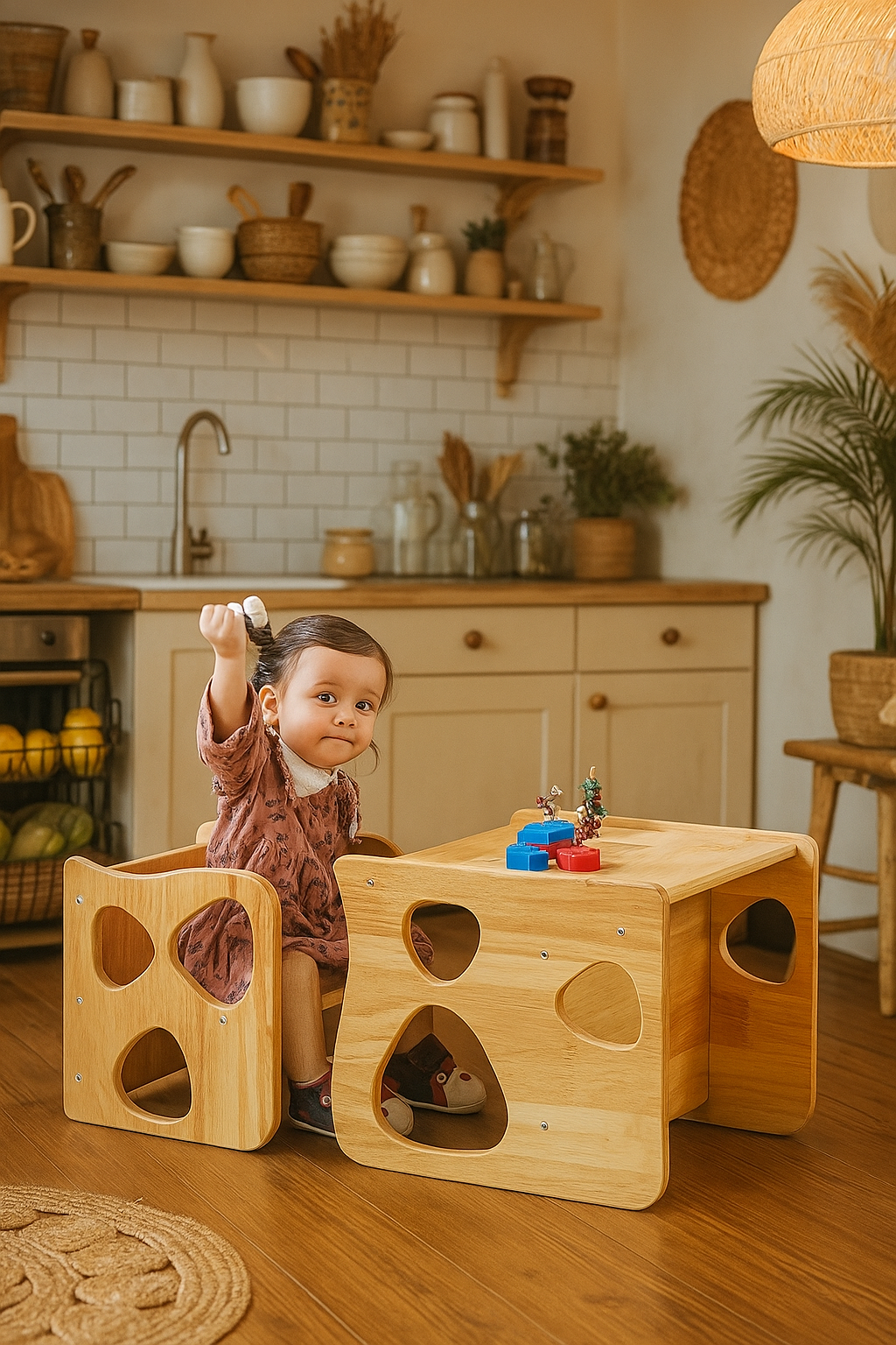 Montessori Weaning Table and Chair Set