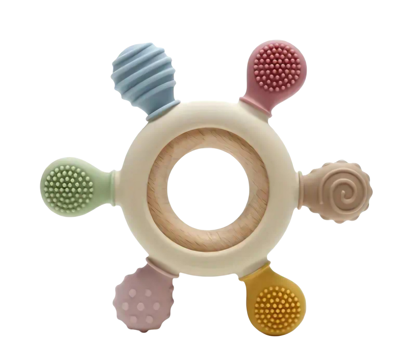 Wood and Silicone Teething Toys