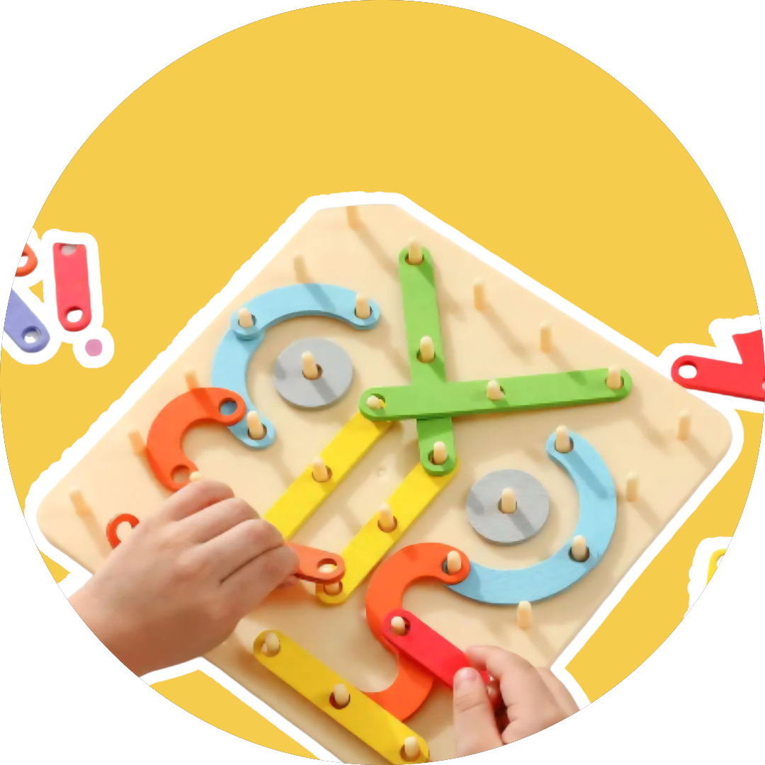 Clearance! Montessori Creative Board – 35-Piece Alphabet & Number Puzzle Set
