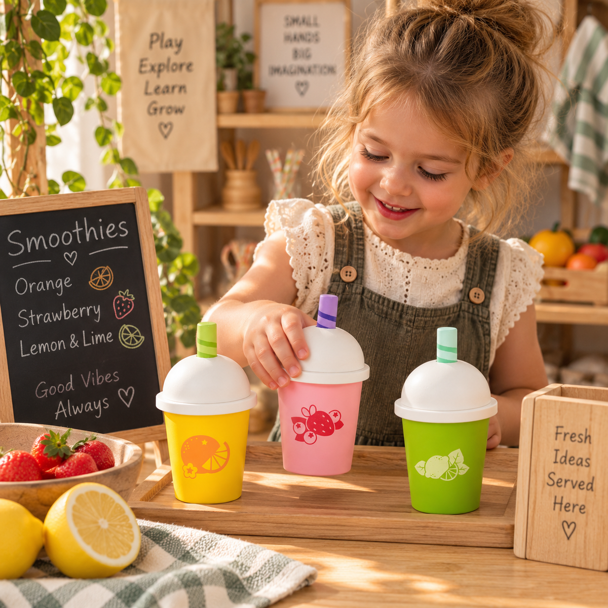 Fruit Smoothies – Wooden Pretend Play Set
