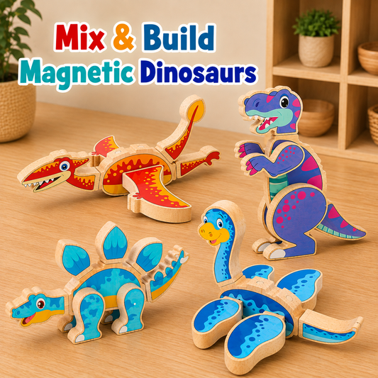Mix & Build Magnetic Dinosaurs