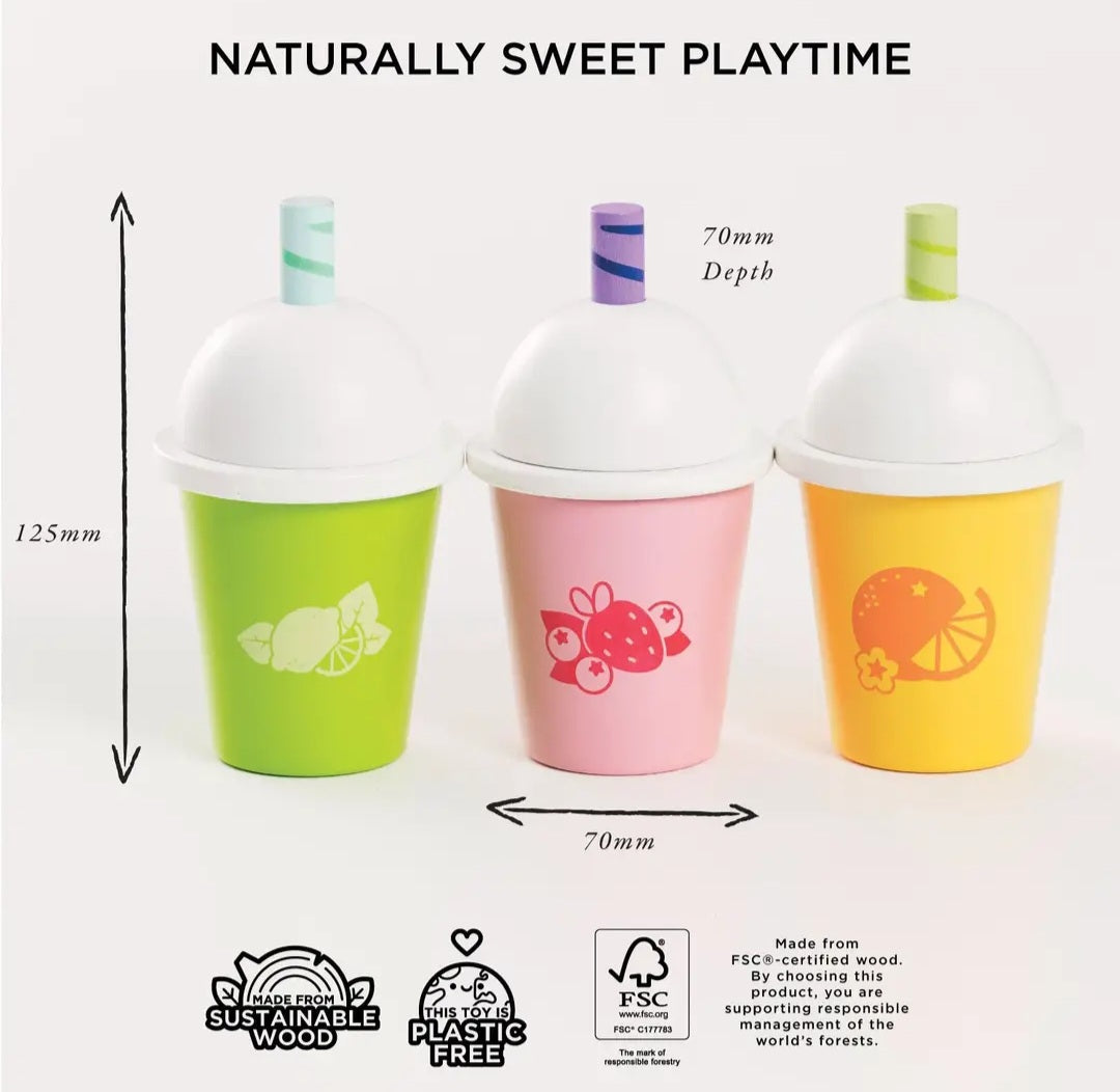 Fruit Smoothies – Wooden Pretend Play Set