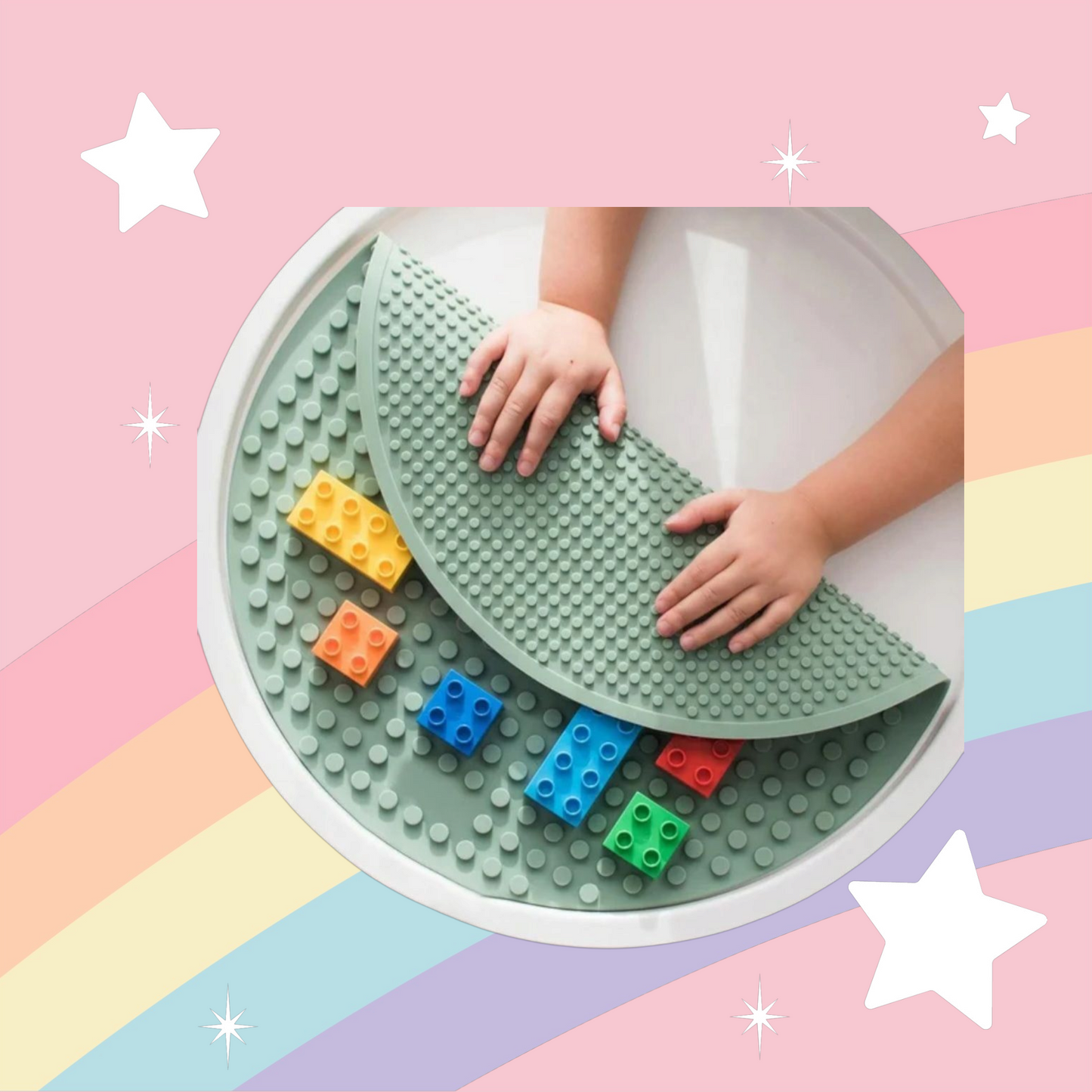 Messeage Us About a Bundle that includes our PlayTray & All Tools! Sensory Bin with Lid and Removable Inserts - Play Tray