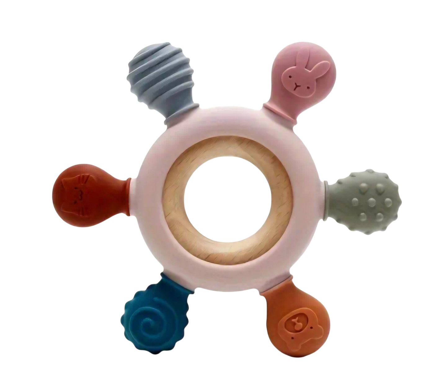 Wood and Silicone Teething Toys