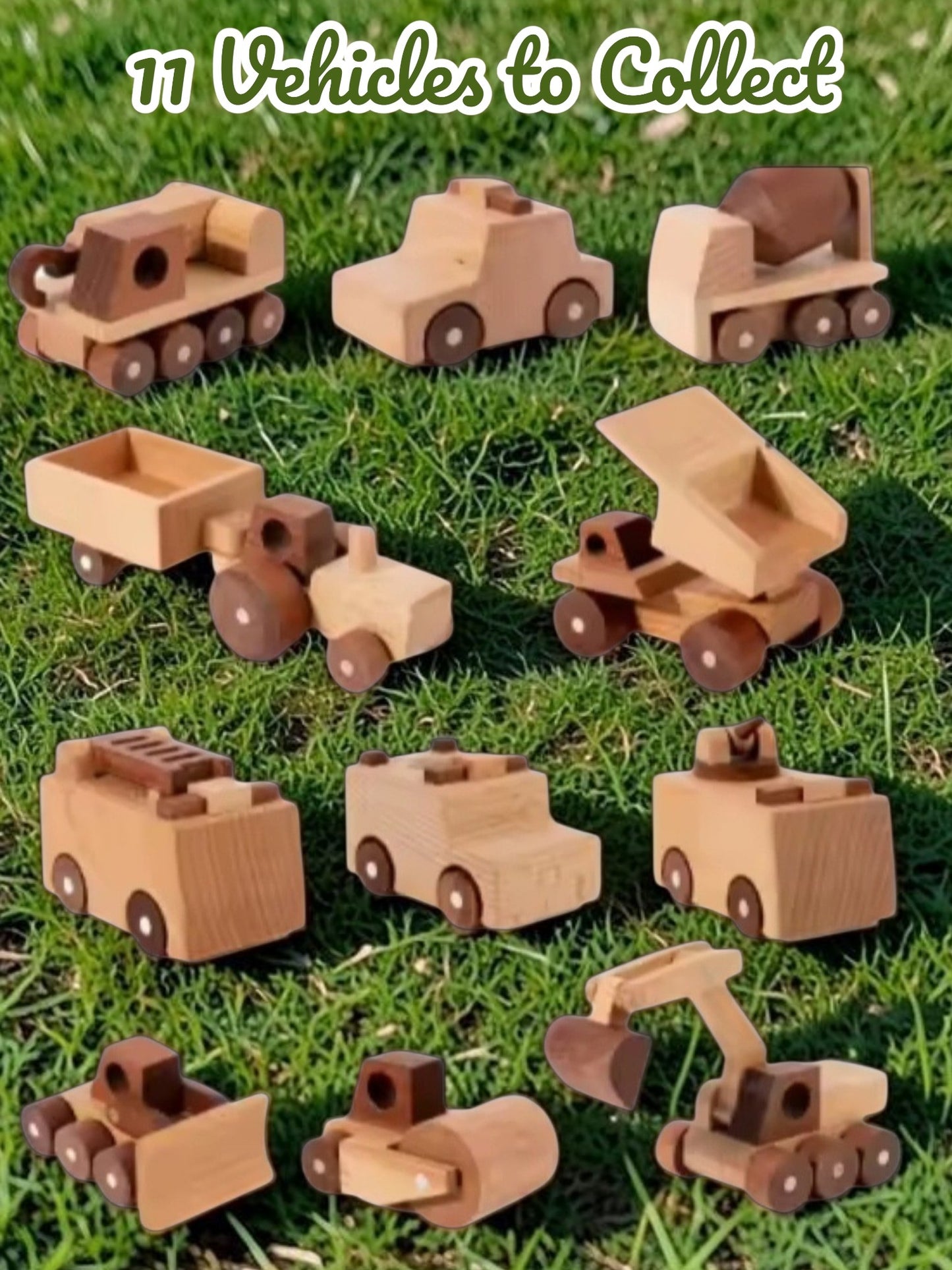 Wooden Construction & Community Vehicles Collection