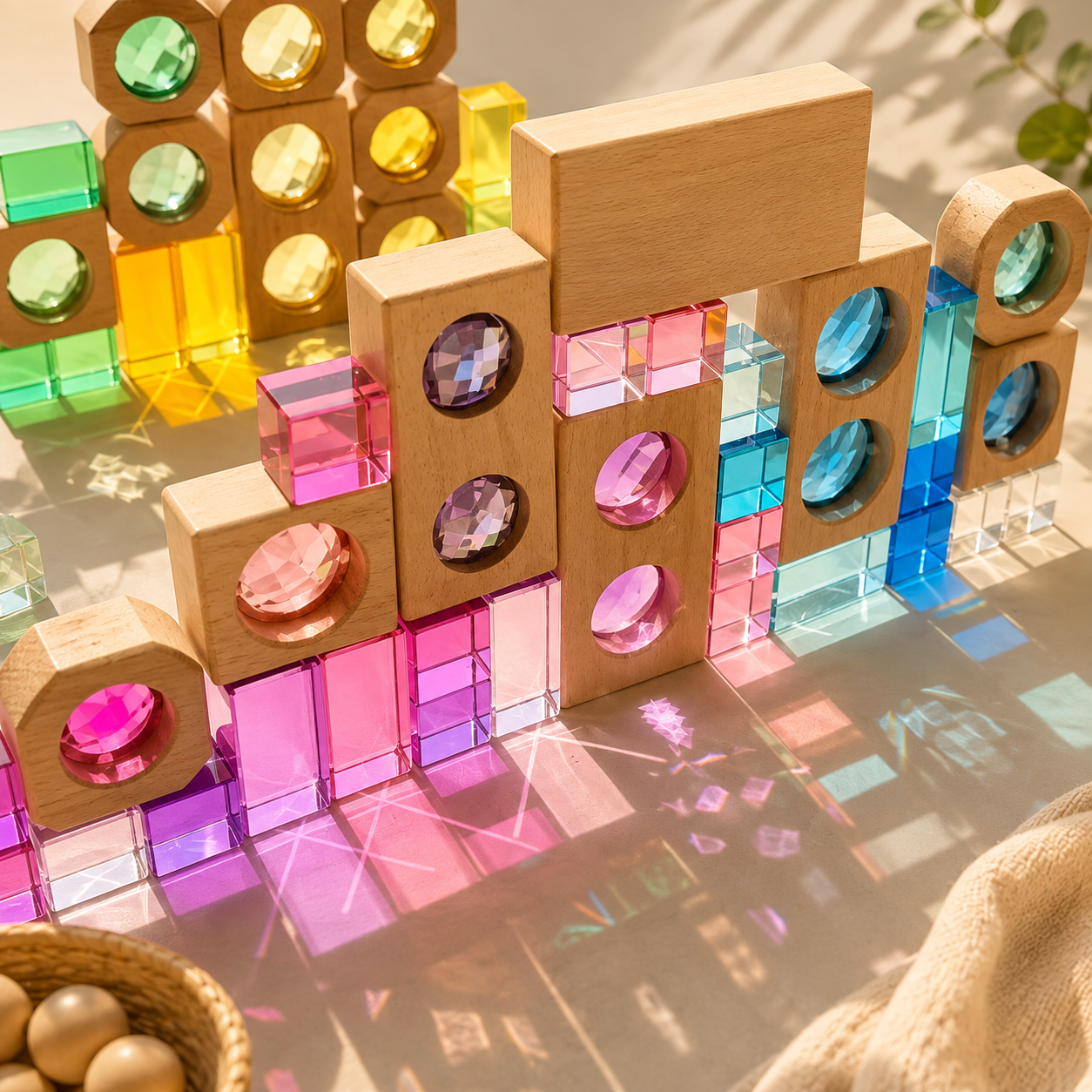 Color Light Play Gem Block Set