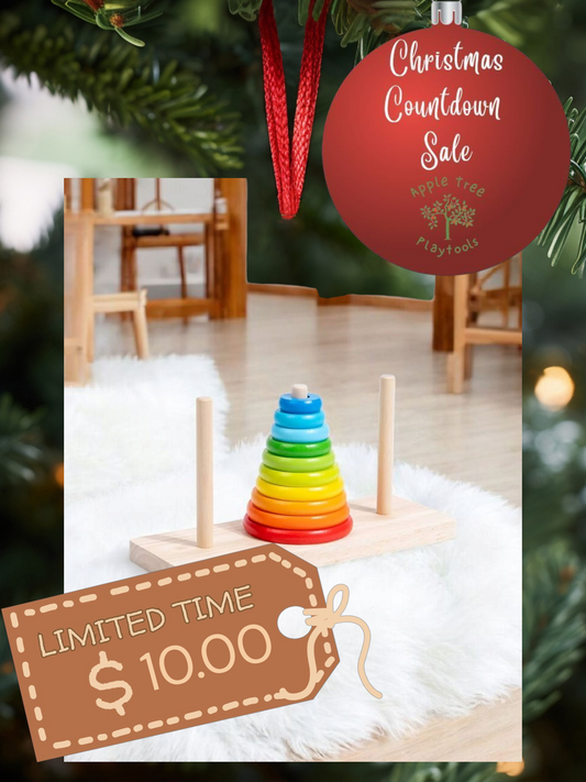 Christmas Countdown Sale Price! 🎄 Montessori Tower of Hanoi Puzzle