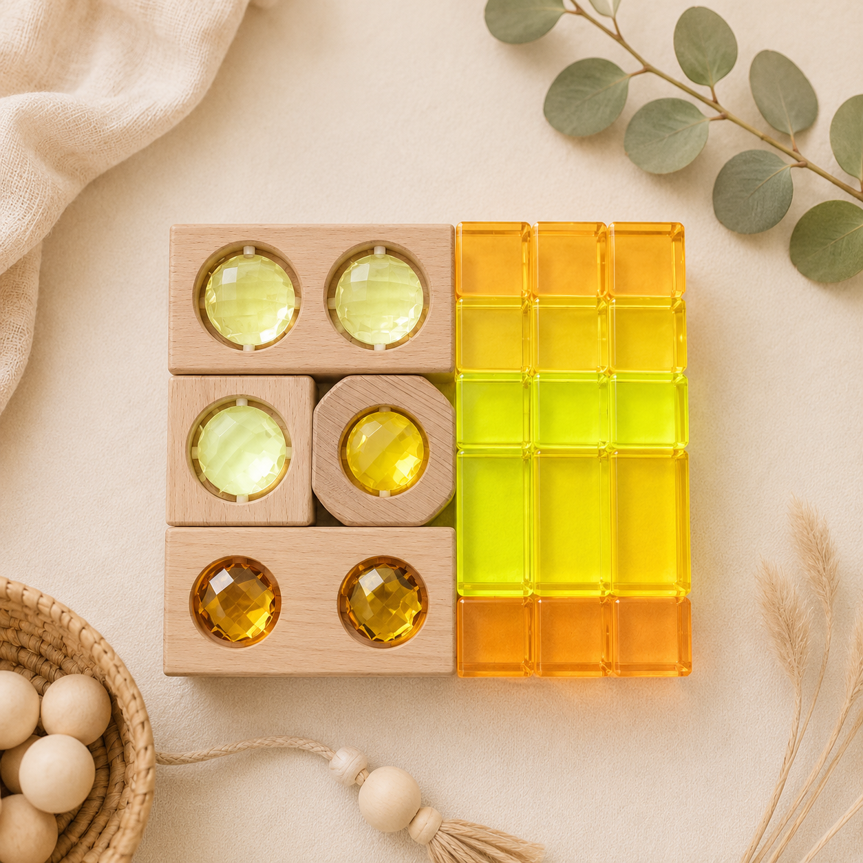 Color Light Play Gem Block Set