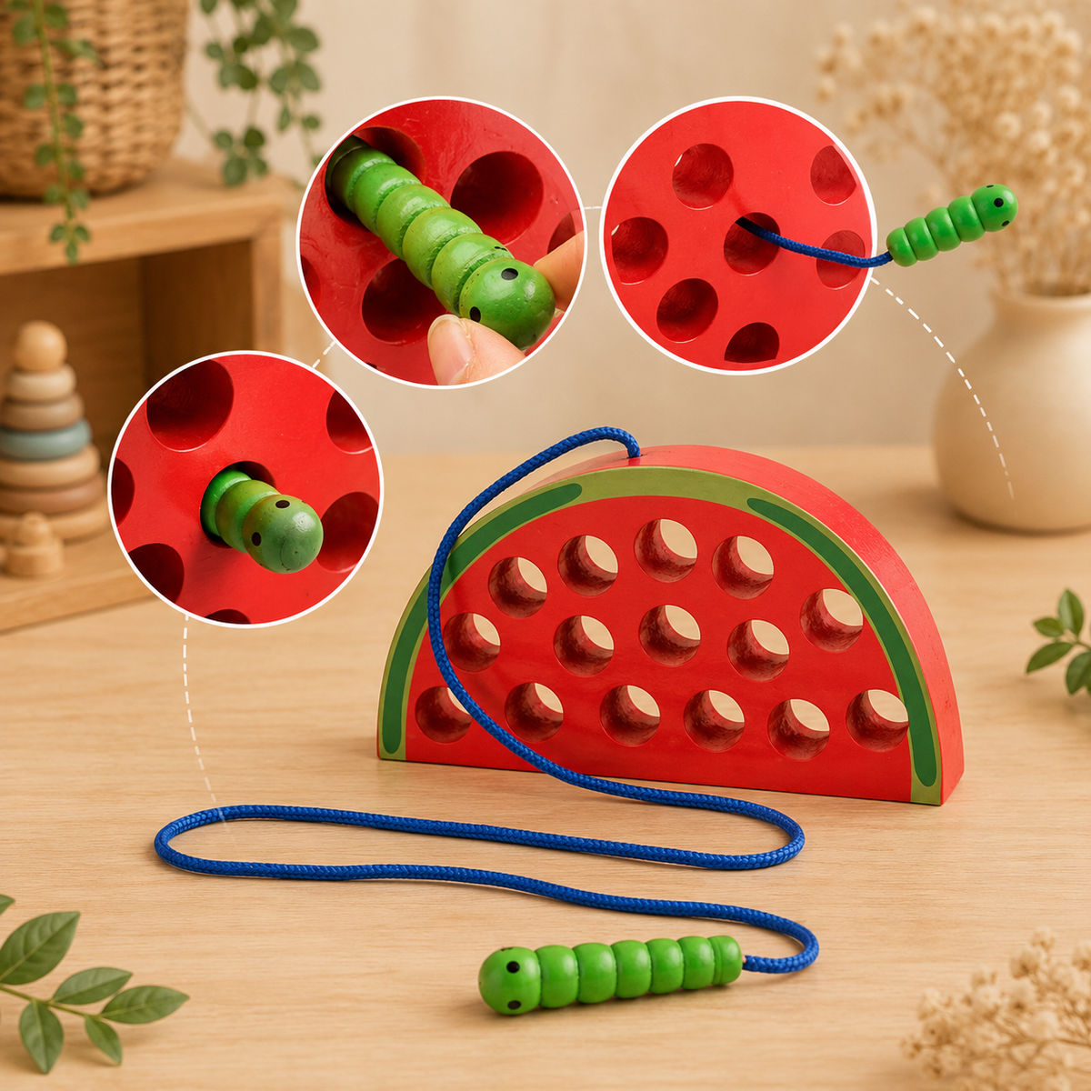 Wooden Fruit Lacing Boards