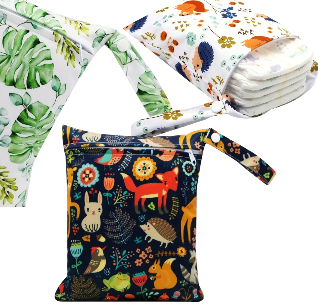 Reusable Wet/Dry Bag for Cloth Diapers