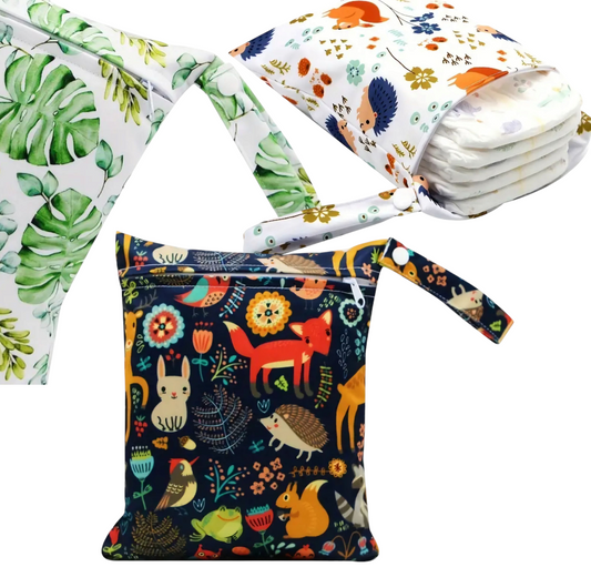 Reusable Wet/Dry Bag for Cloth Diapers