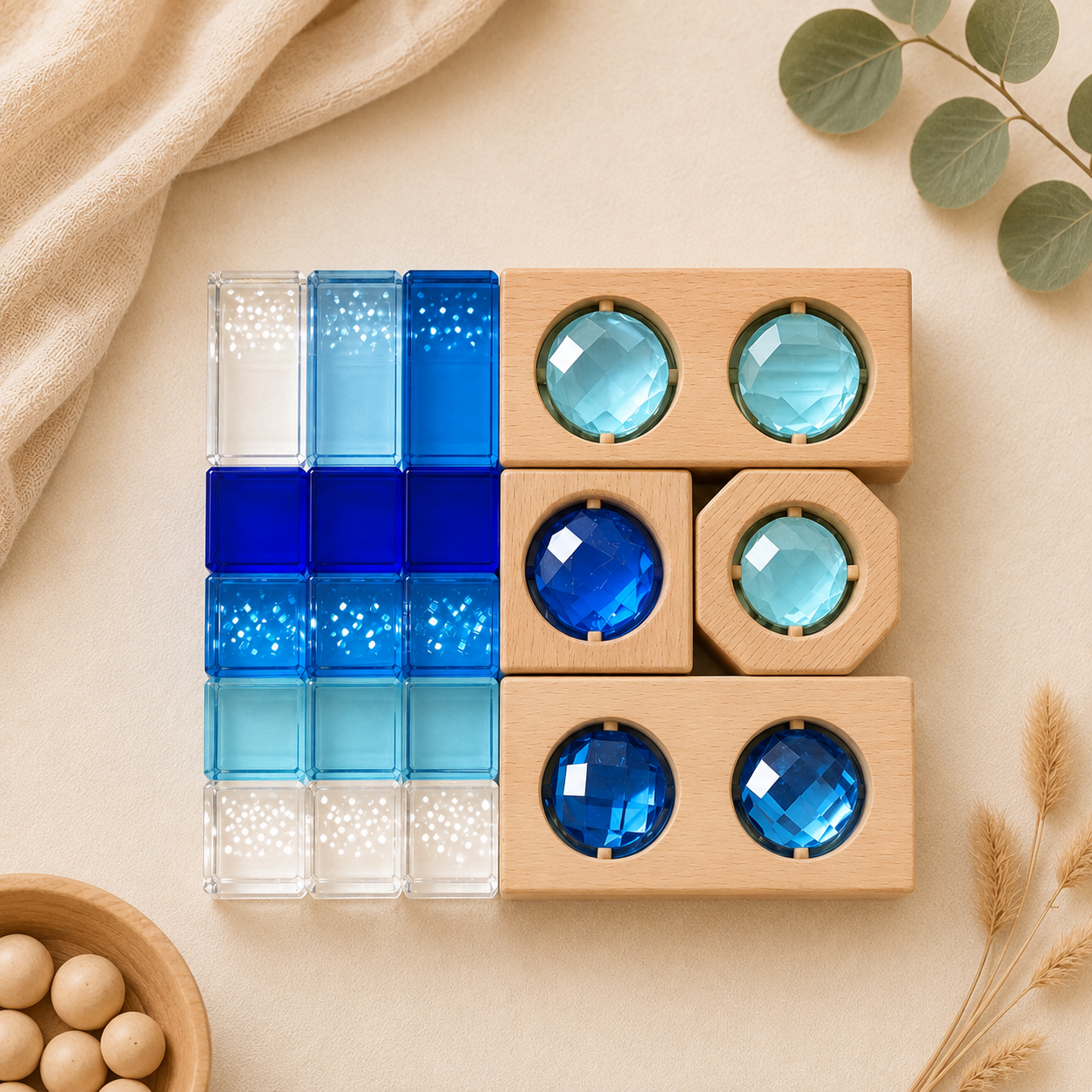 Color Light Play Gem Block Set