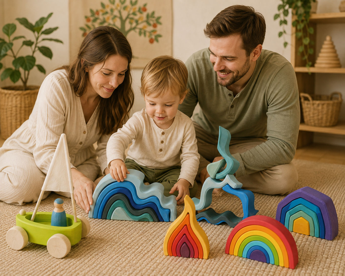 Waves Element Stacking Blocks