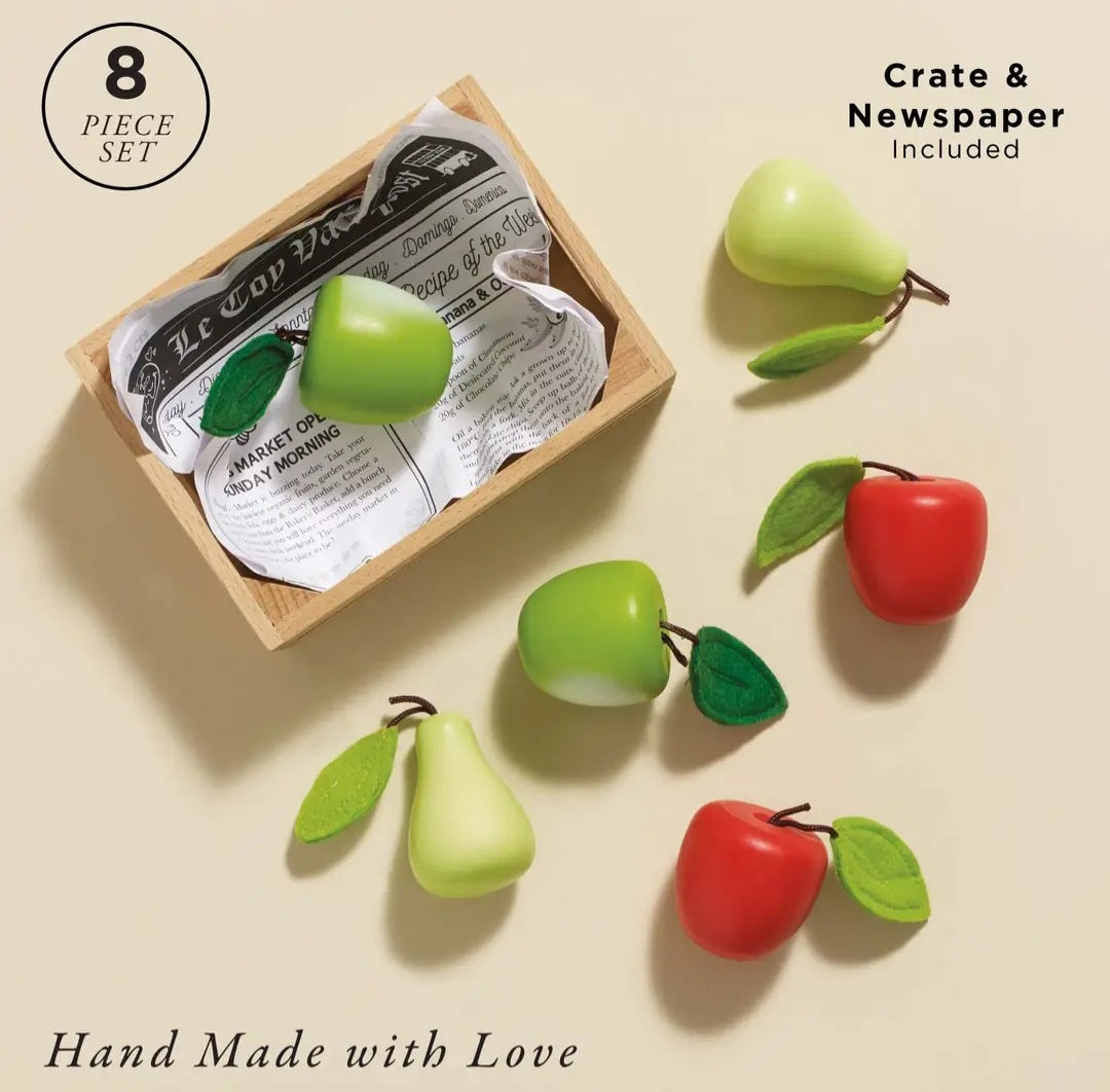 Orchard Fruits Crate – Wooden Pretend Play Set