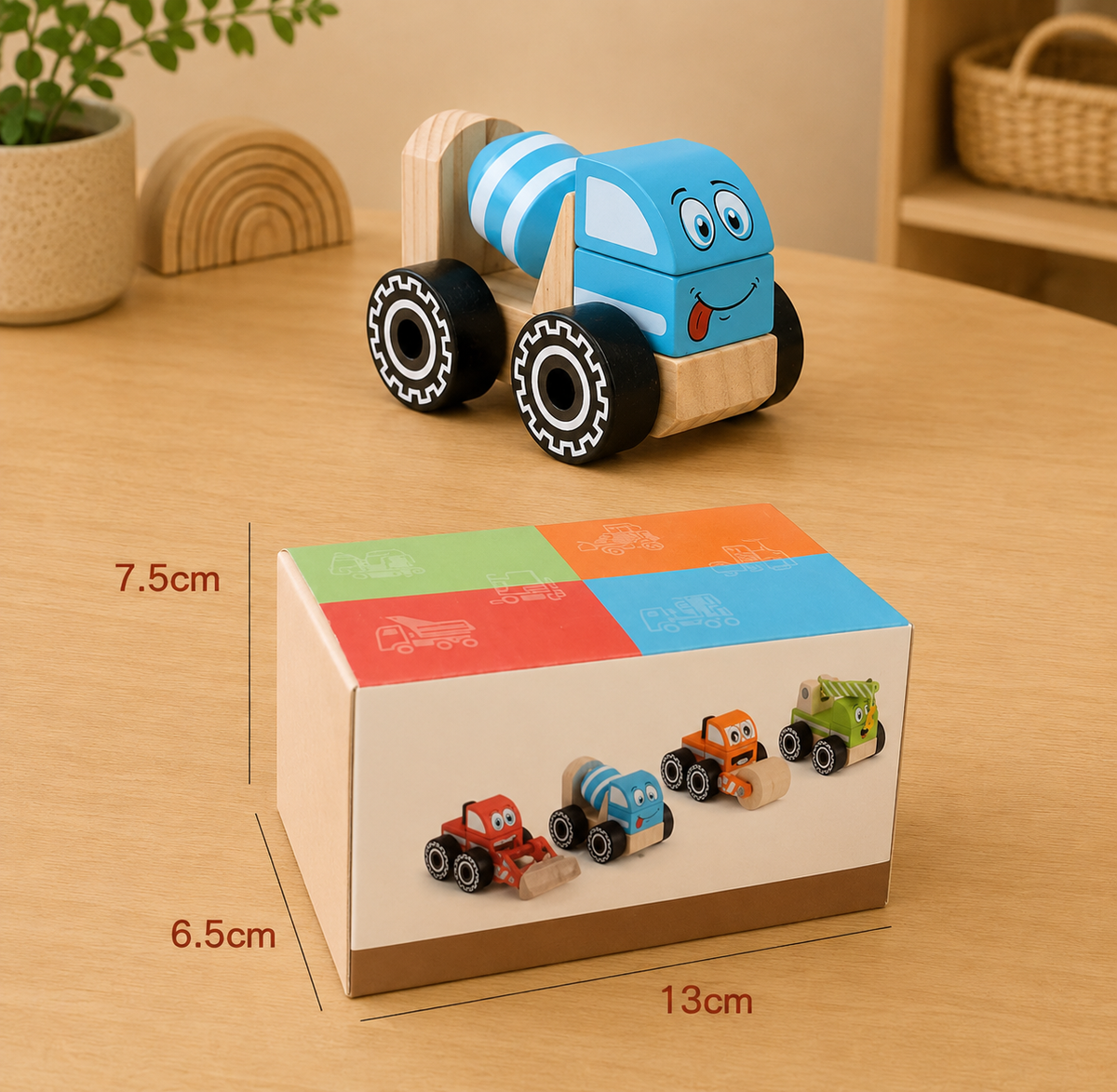 Mix & Build Wooden Construction Vehicles