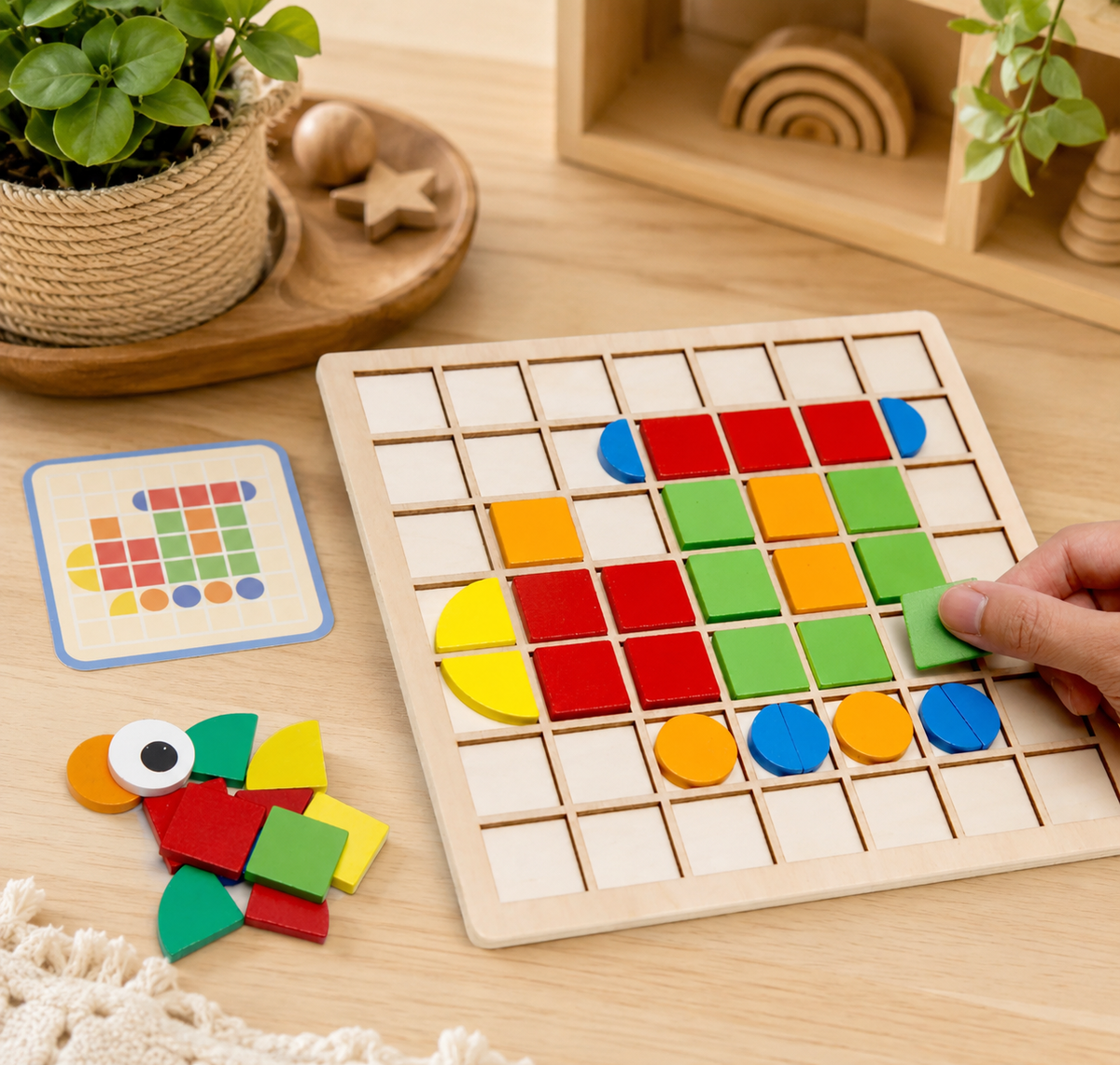 Pattern Block Mosaic Learning Set