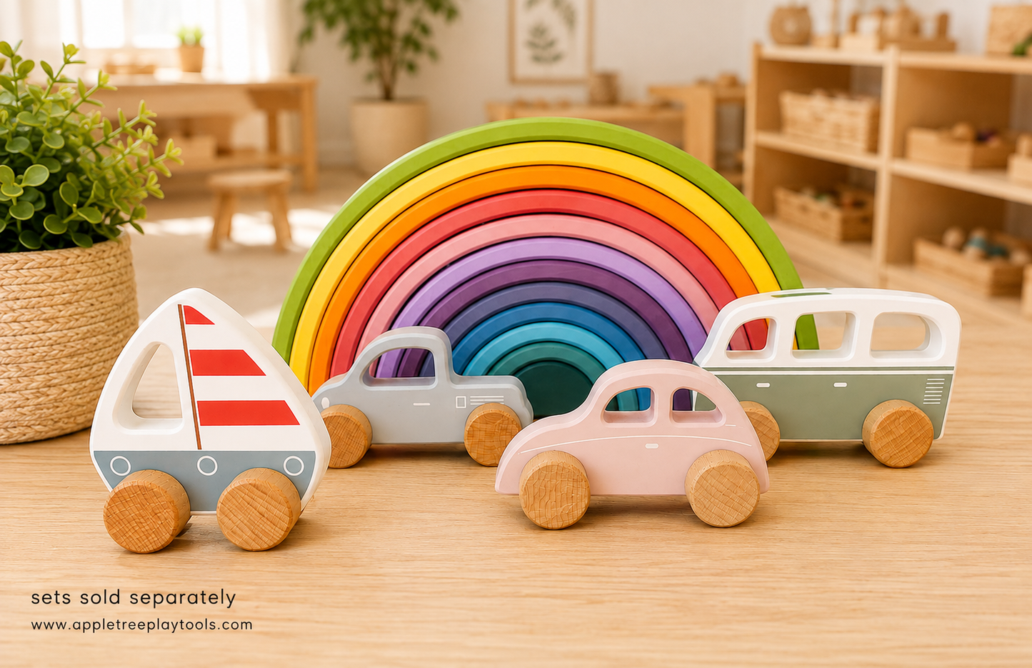 Little Explorers Wooden Vehicle Set
