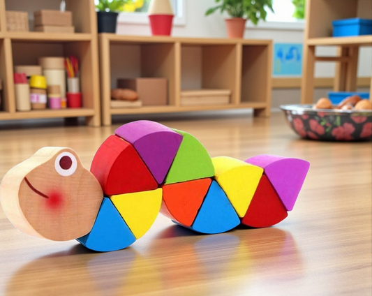 Wooden Twist & Turn Crocodile & Caterpillar Fidget Toy