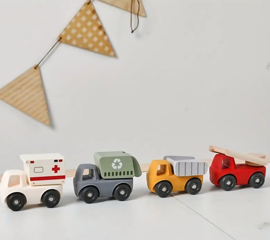 Mix & Match Silicone & Wood Vehicle Set