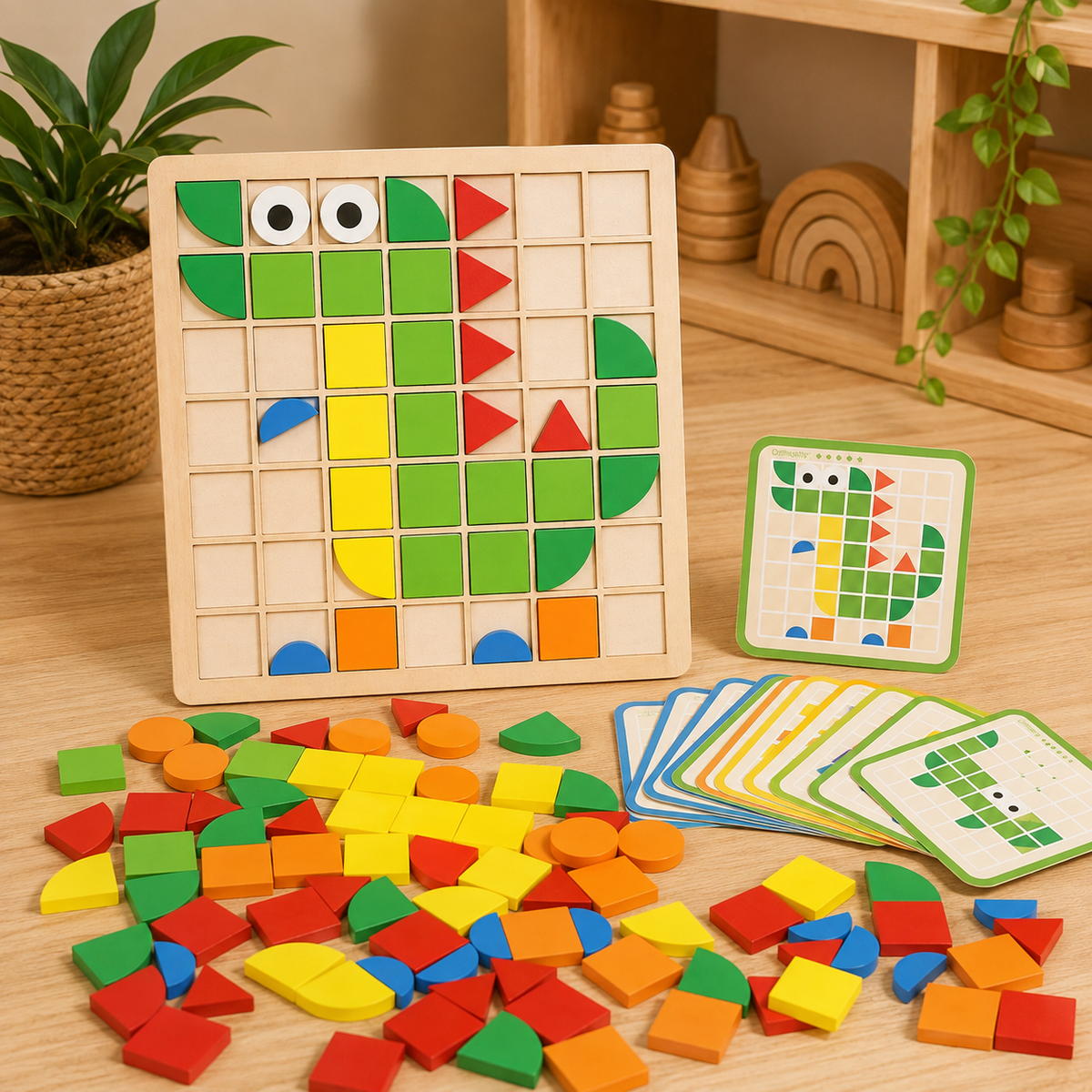 Pattern Block Mosaic Learning Set