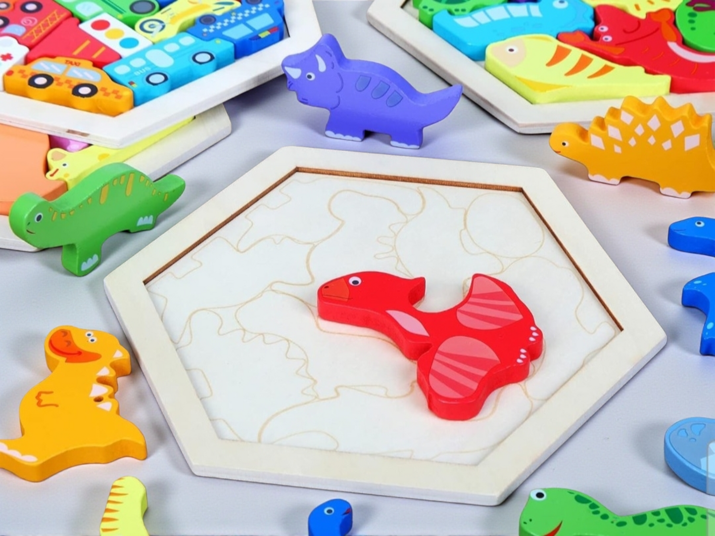 Wooden Hexagon Puzzle Blocks – 3D Logic & Pattern Play