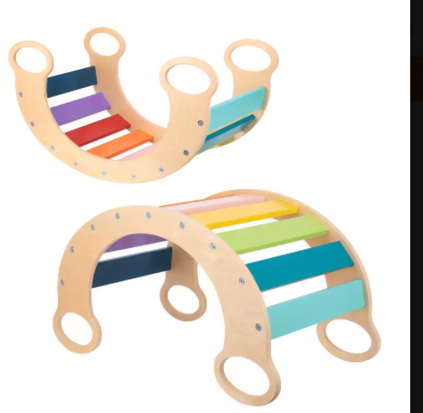 Rainbow Climbing Arch – 4-in-1 Montessori-Inspired Play