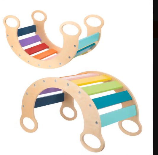 Rainbow Climbing Arch – 4-in-1 Montessori-Inspired Play