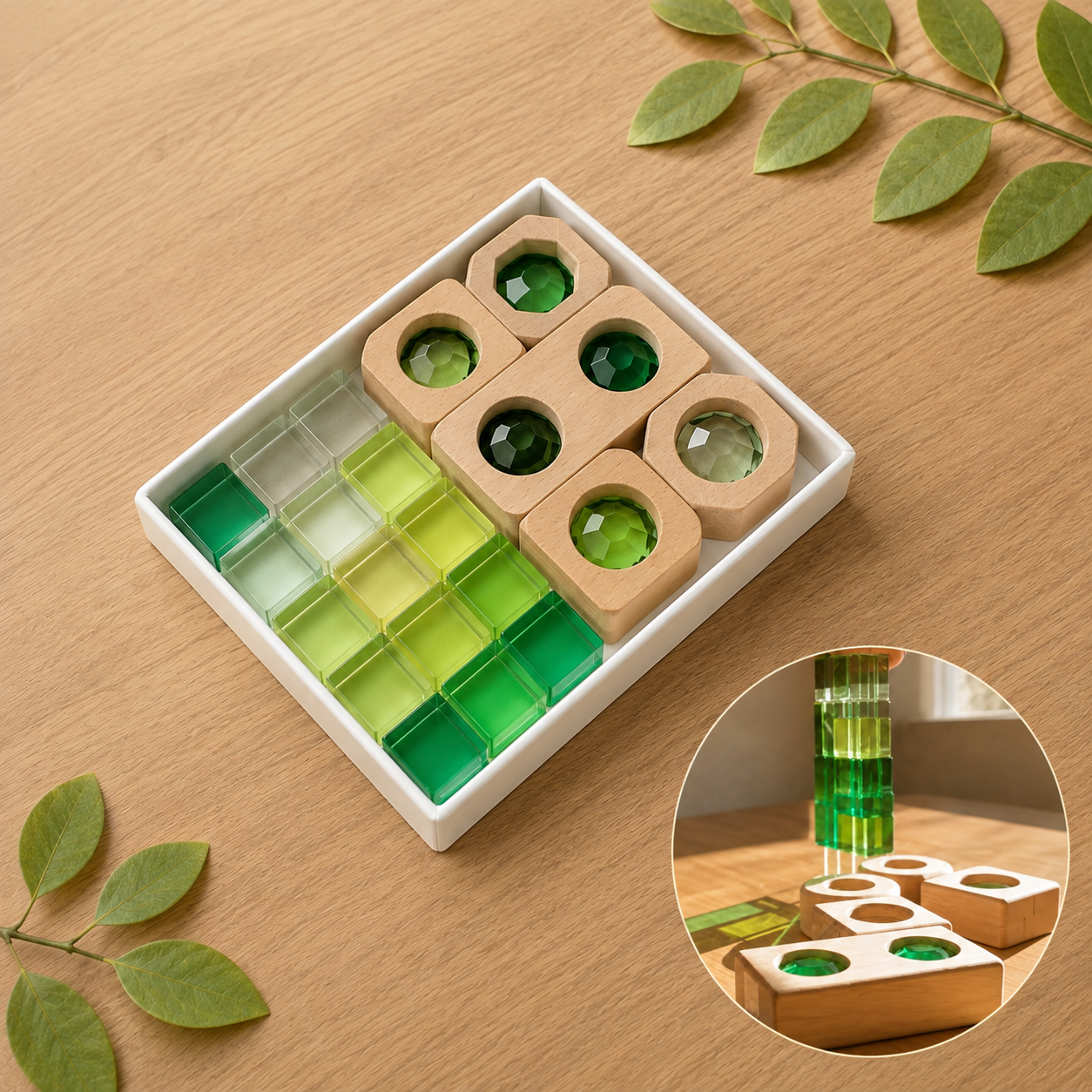 Color Light Play Gem Block Set