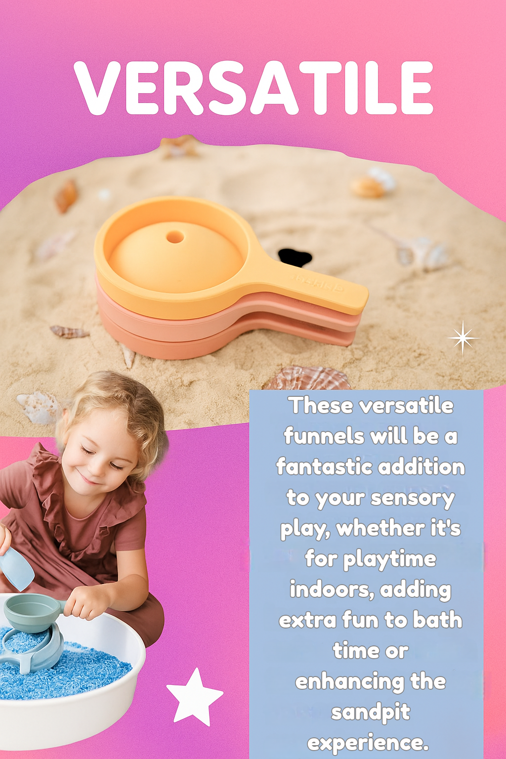 Messeage Us About a Bundle that includes our PlayTray & All Tools! Sensory Bin with Lid and Removable Inserts - Play Tray