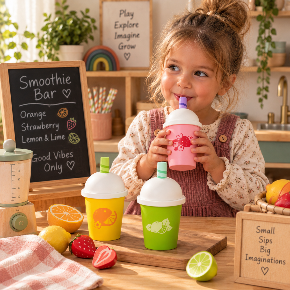 Fruit Smoothies – Wooden Pretend Play Set