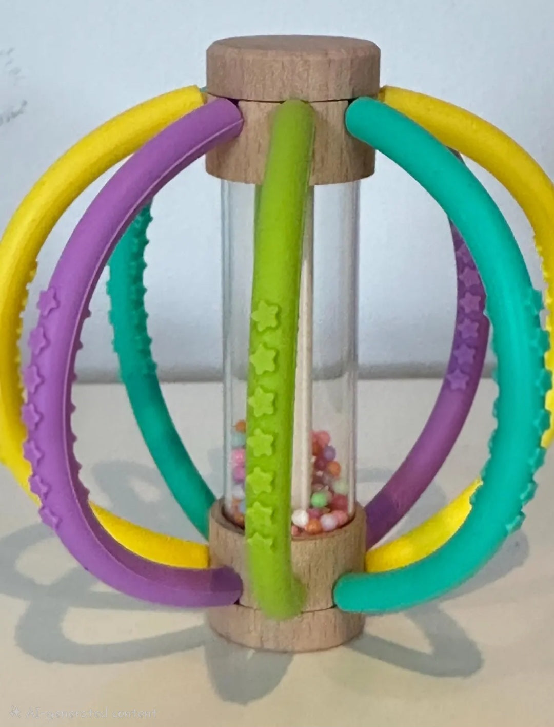 Best Seller! Wooden Rain Drum & Silicone Baby Rattle