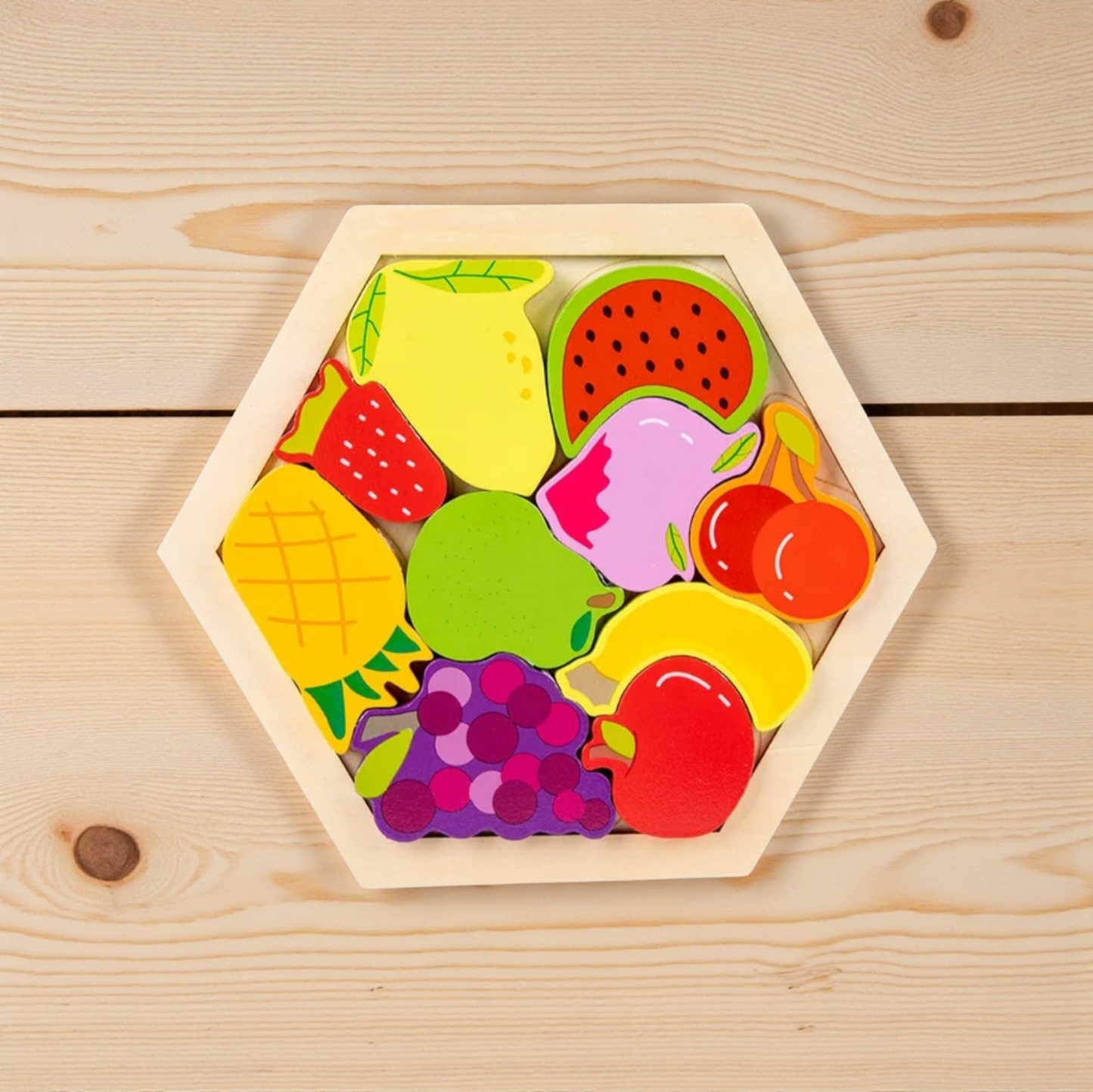 Wooden Hexagon Puzzle Blocks – 3D Logic & Pattern Play