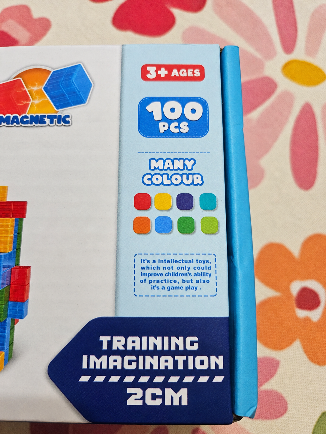 Magnetic Building Blocks – 100 Piece Transparent Cube Set