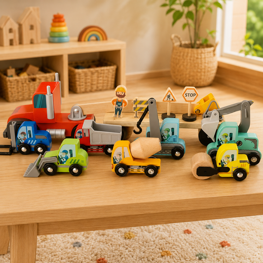 Construction Transport Truck & Vehicle Set