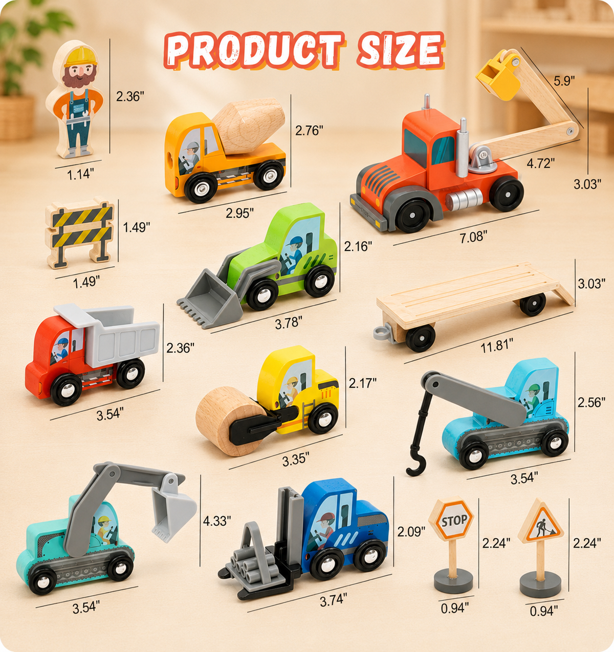 Construction Transport Truck & Vehicle Set
