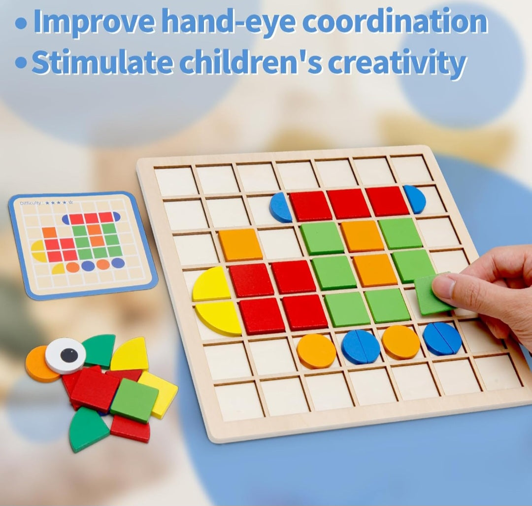 Pattern Block Mosaic Learning Set