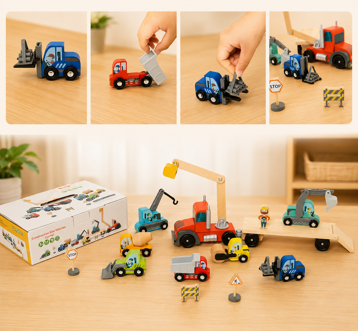 Construction Transport Truck & Vehicle Set