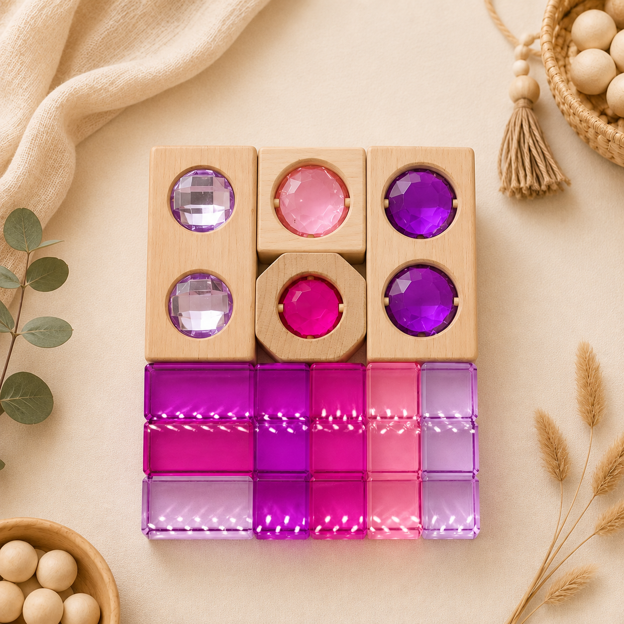Color Light Play Gem Block Set