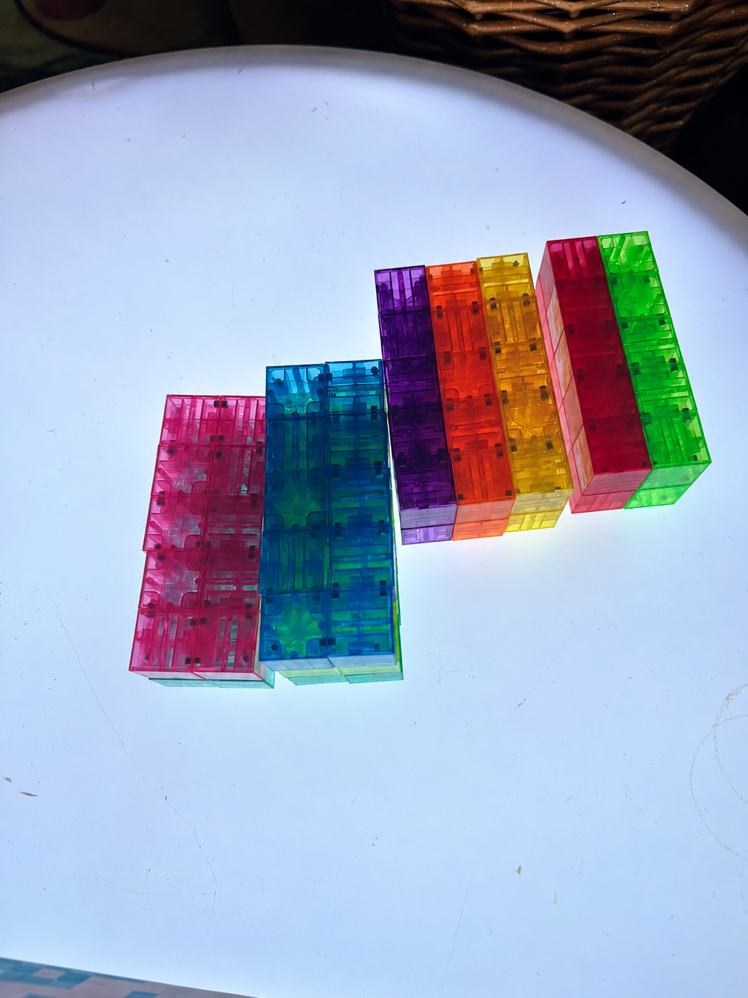 Magnetic Building Blocks – 100 Piece Transparent Cube Set
